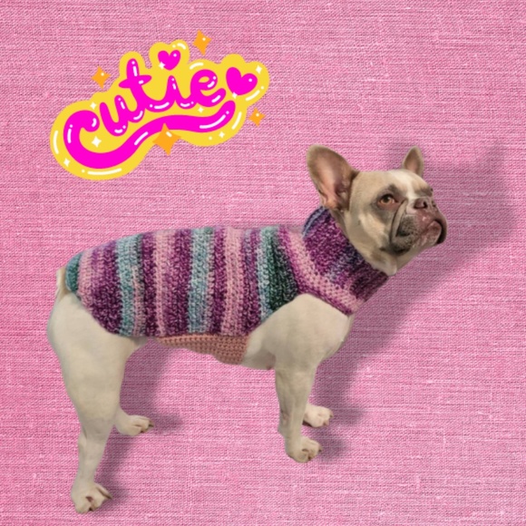 Cotton Candy Dog Sweater - Picture 4 of 6